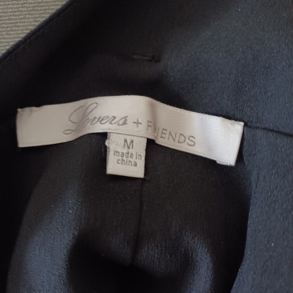 NWT Lovers + Friends Charisma Wide Leg Jumpsuit Black Size M - Picture 4 of 12